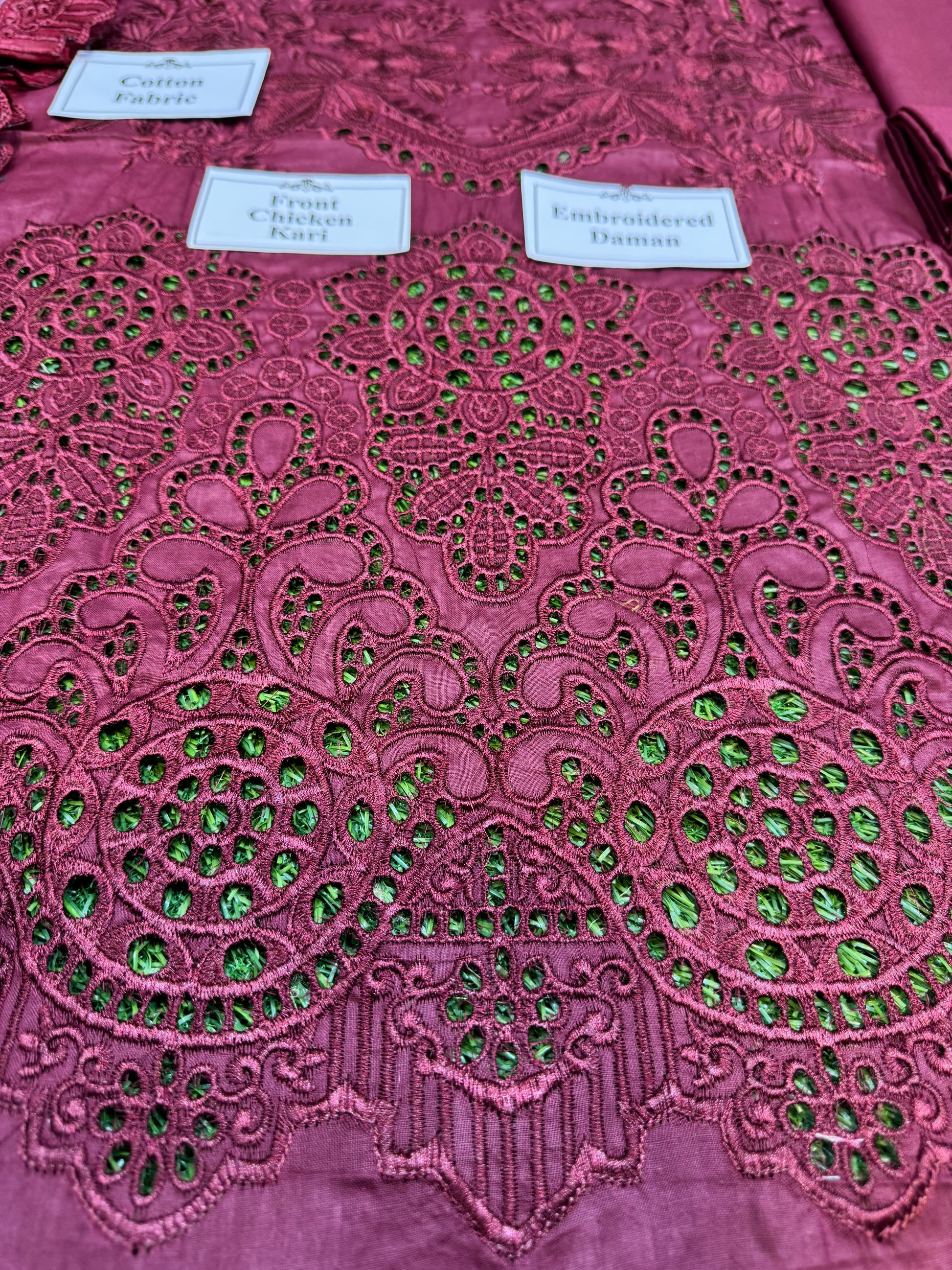 Elegant Summer Unstitched Cotton Suit – 3PC Embroidered Perfection - NZ COLLECTION