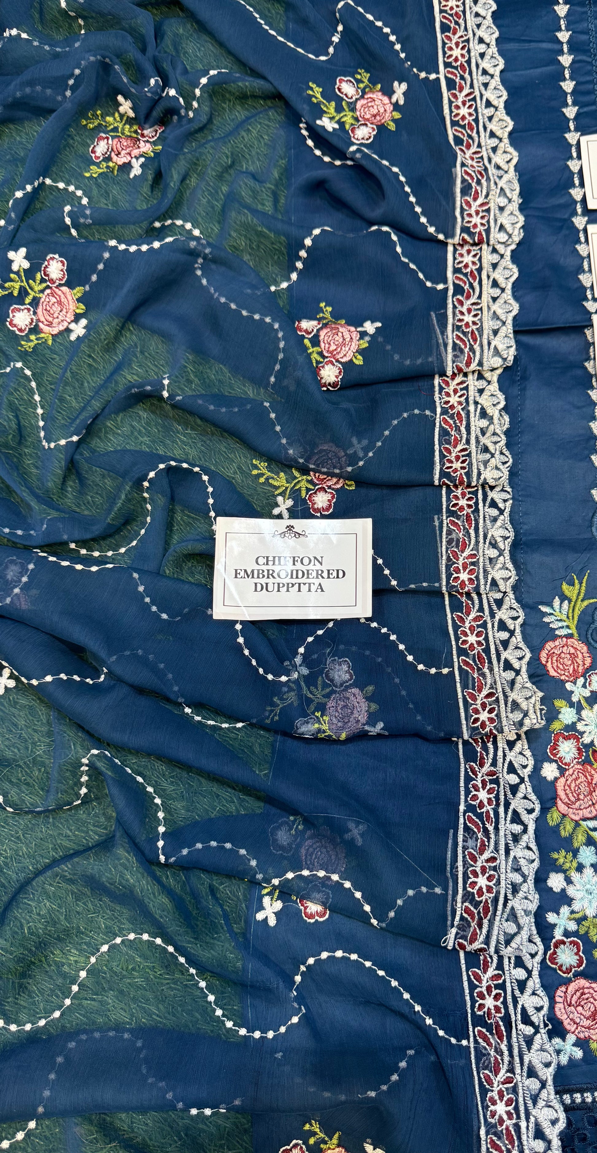 Elegant Summer Unstitched Cotton Suit – 3PC Embroidered Perfection - nz-330 - NZ COLLECTION