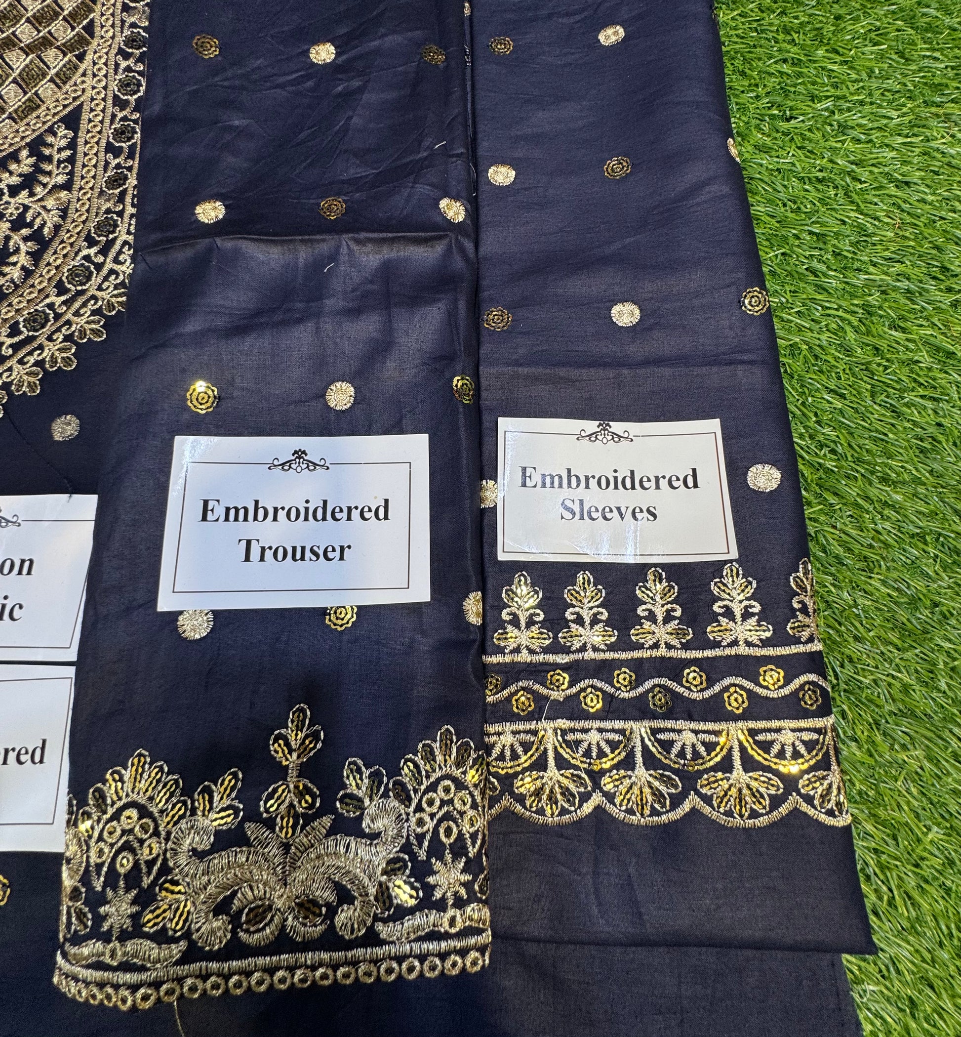 Elegant Summer Unstitched Cotton Suit – 3PC Embroidered Perfection - NZ COLLECTION