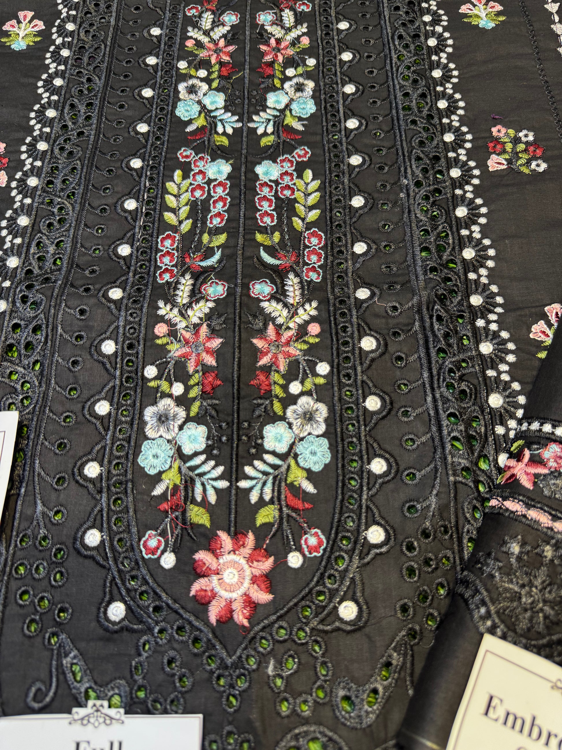 Elegant Summer Unstitched Cotton Suit – 3PC Embroidered Perfection - nz-330 - NZ COLLECTION