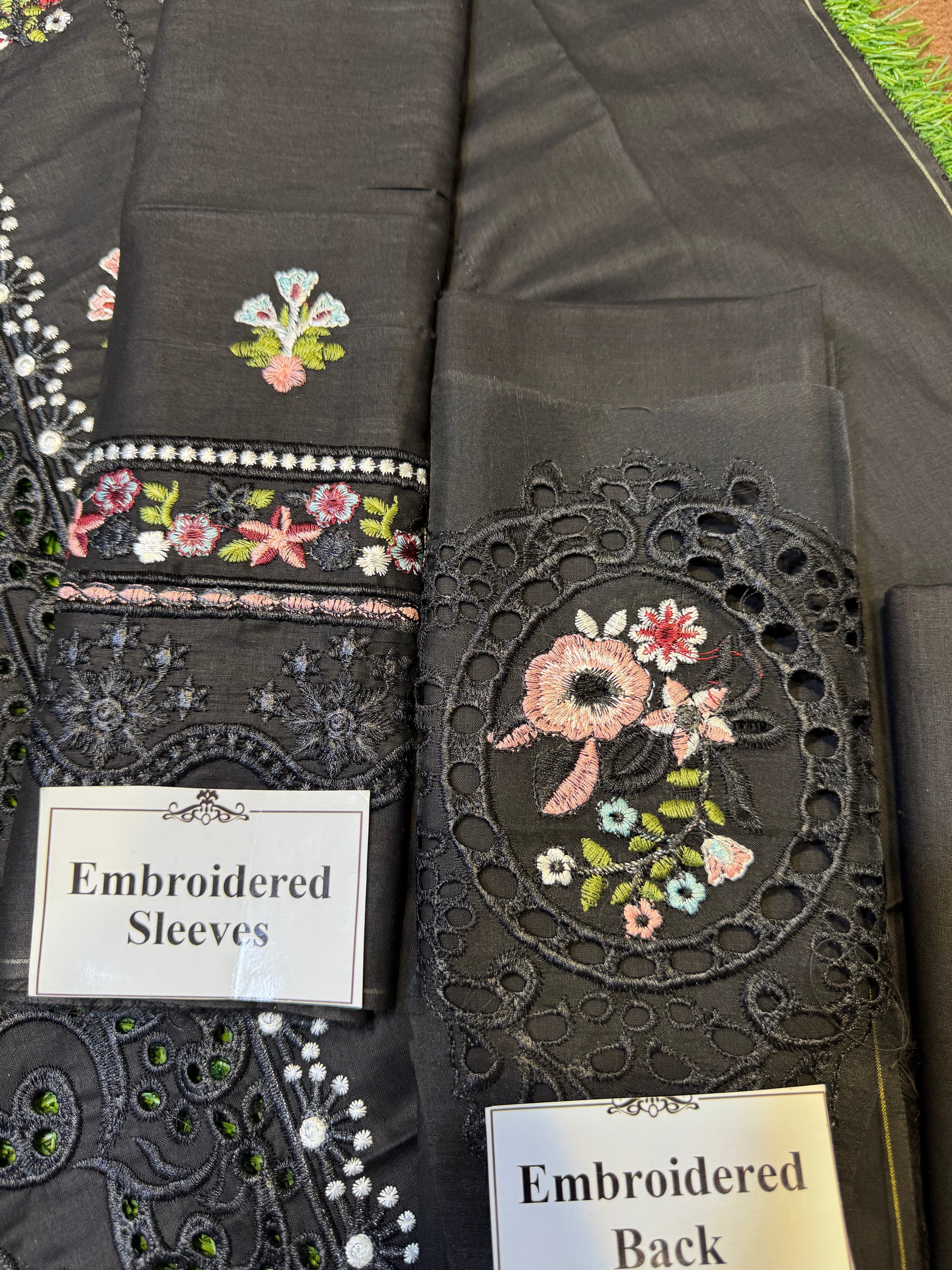 Elegant Summer Unstitched Cotton Suit – 3PC Embroidered Perfection - nz-330 - NZ COLLECTION