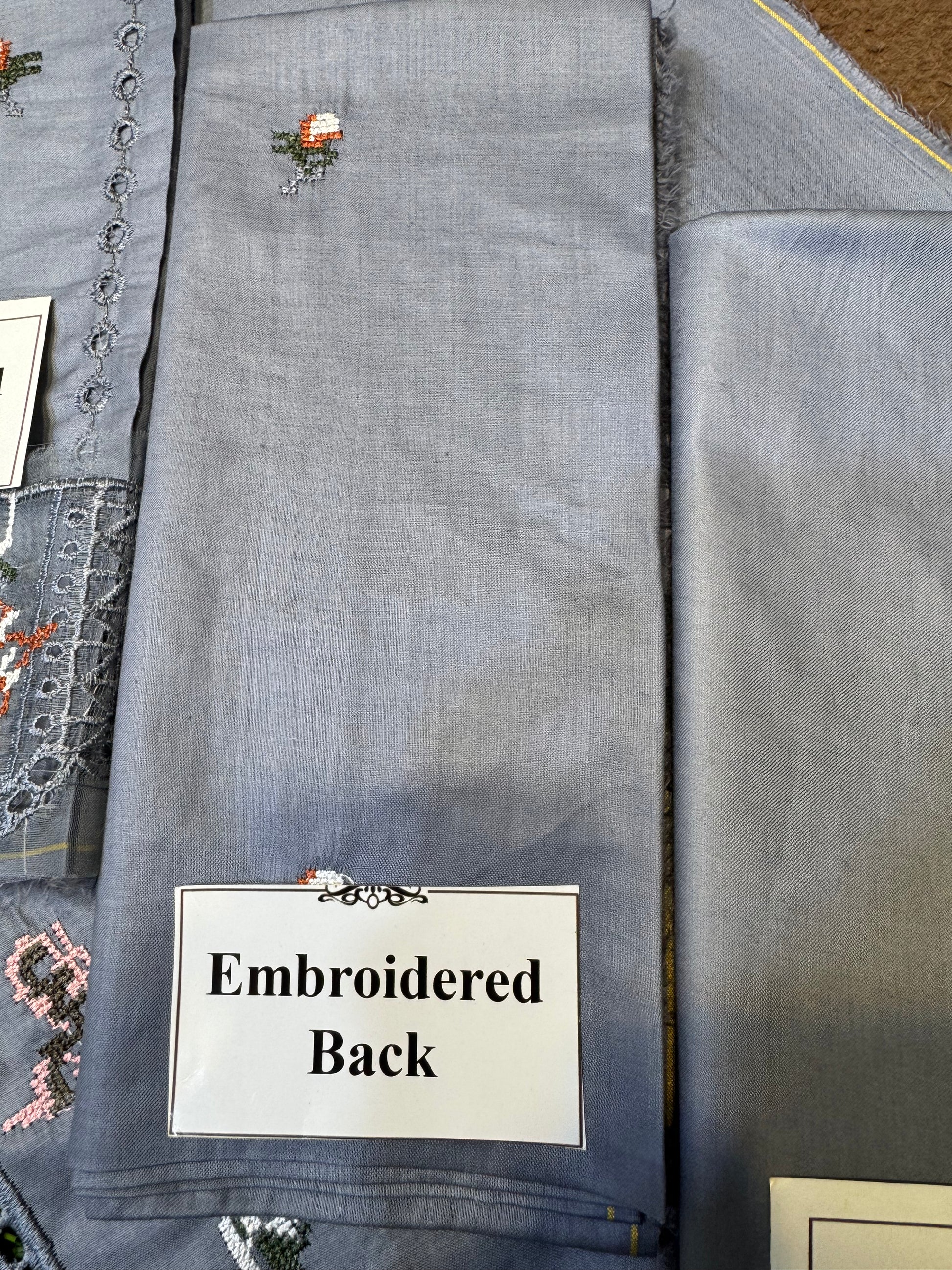 Chikankari Elegance – Soft Cotton 3Pc Suit with Embroidered Dupatta (Mint blue) - NZ COLLECTION