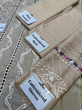 Elegant Summer Unstitched Cotton Suit – 3PC Embroidered Perfection - NZ COLLECTION