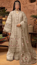 Elegant Summer Unstitched Cotton Suit – 3PC Embroidered Perfection - NZ COLLECTION