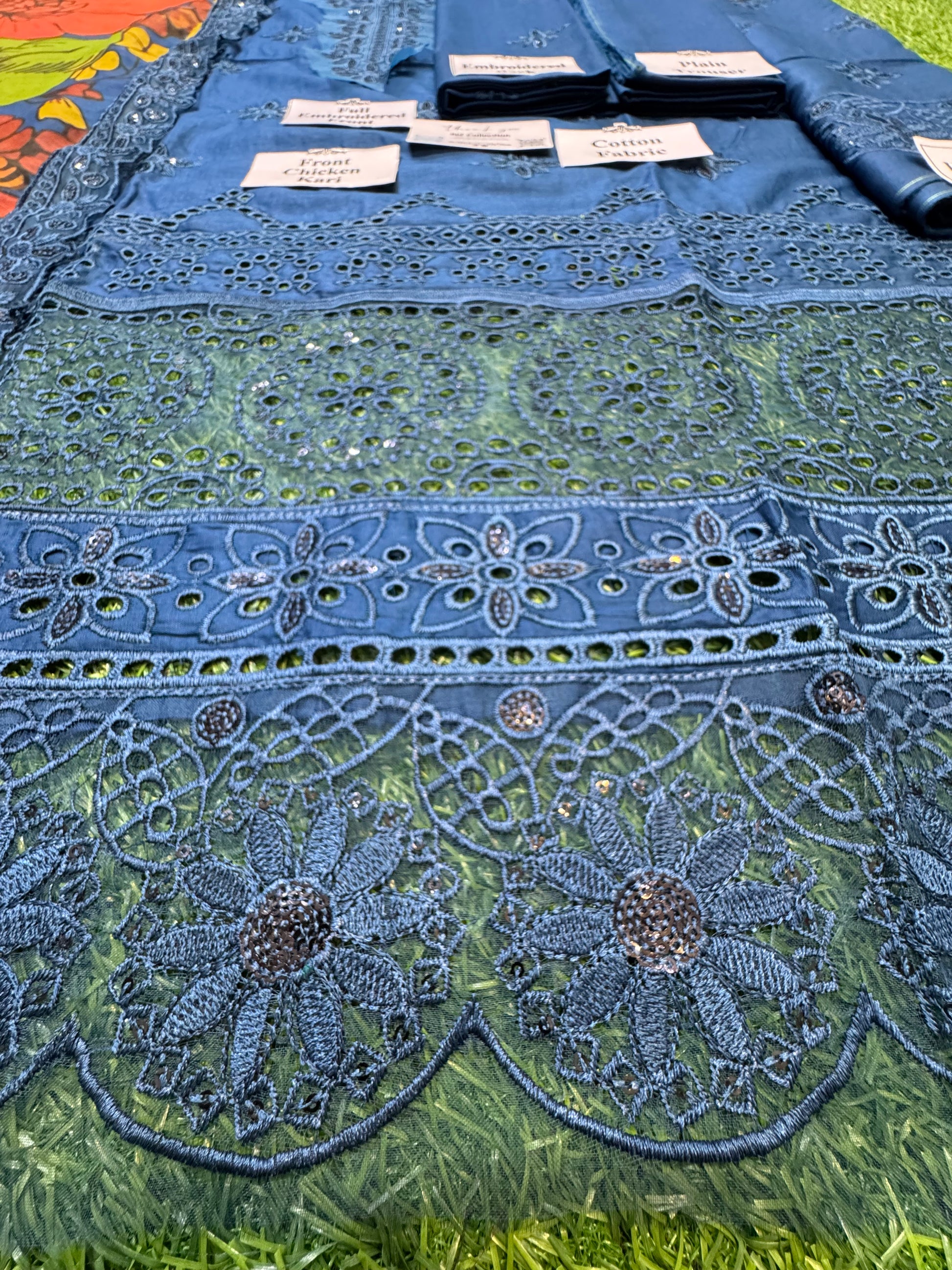 3 Piece Unstitch Cotton Dress With Digital Printed Dupatta- nz-403 - NZ COLLECTION