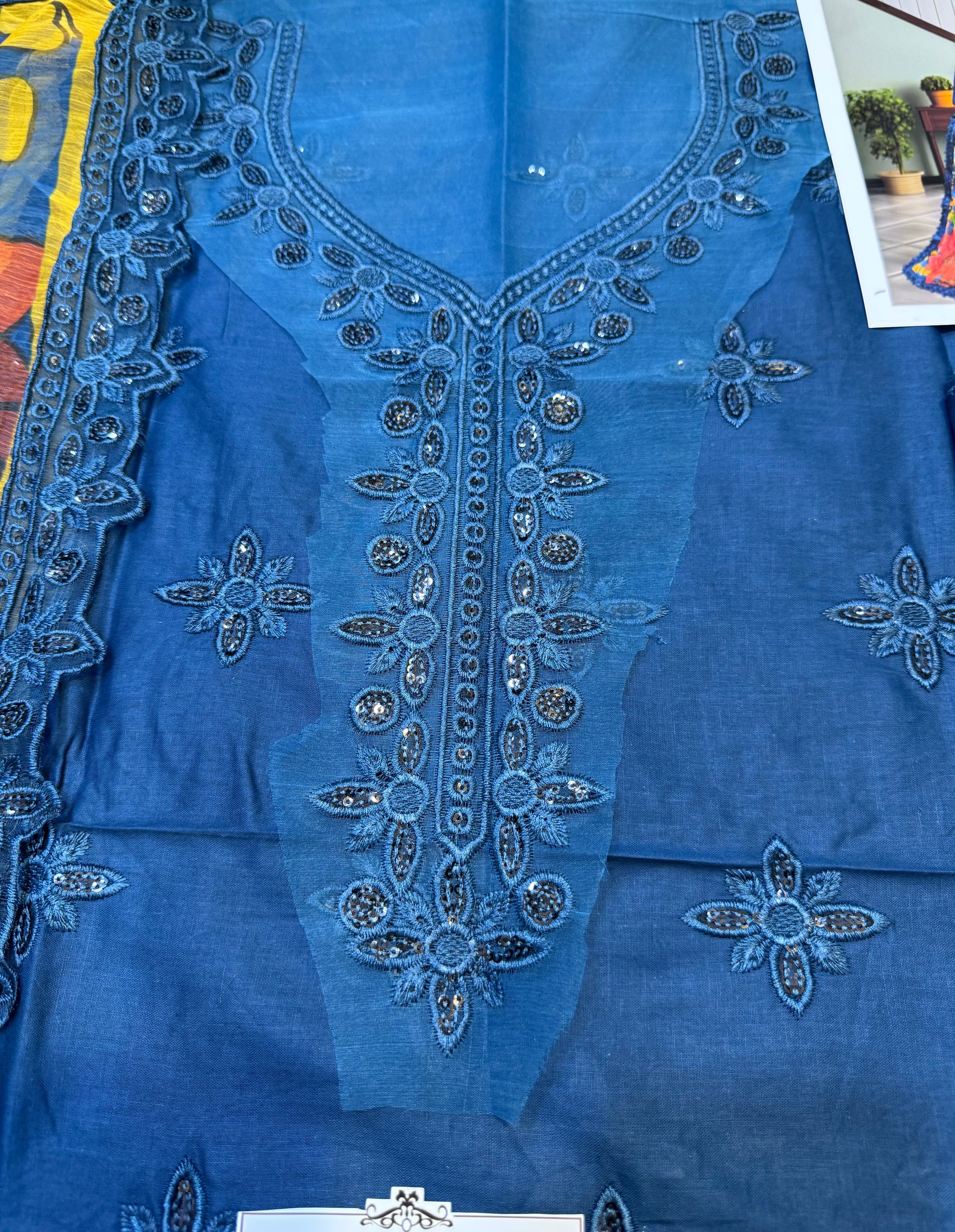 3 Piece Unstitch Cotton Dress With Digital Printed Dupatta- nz-403 - NZ COLLECTION