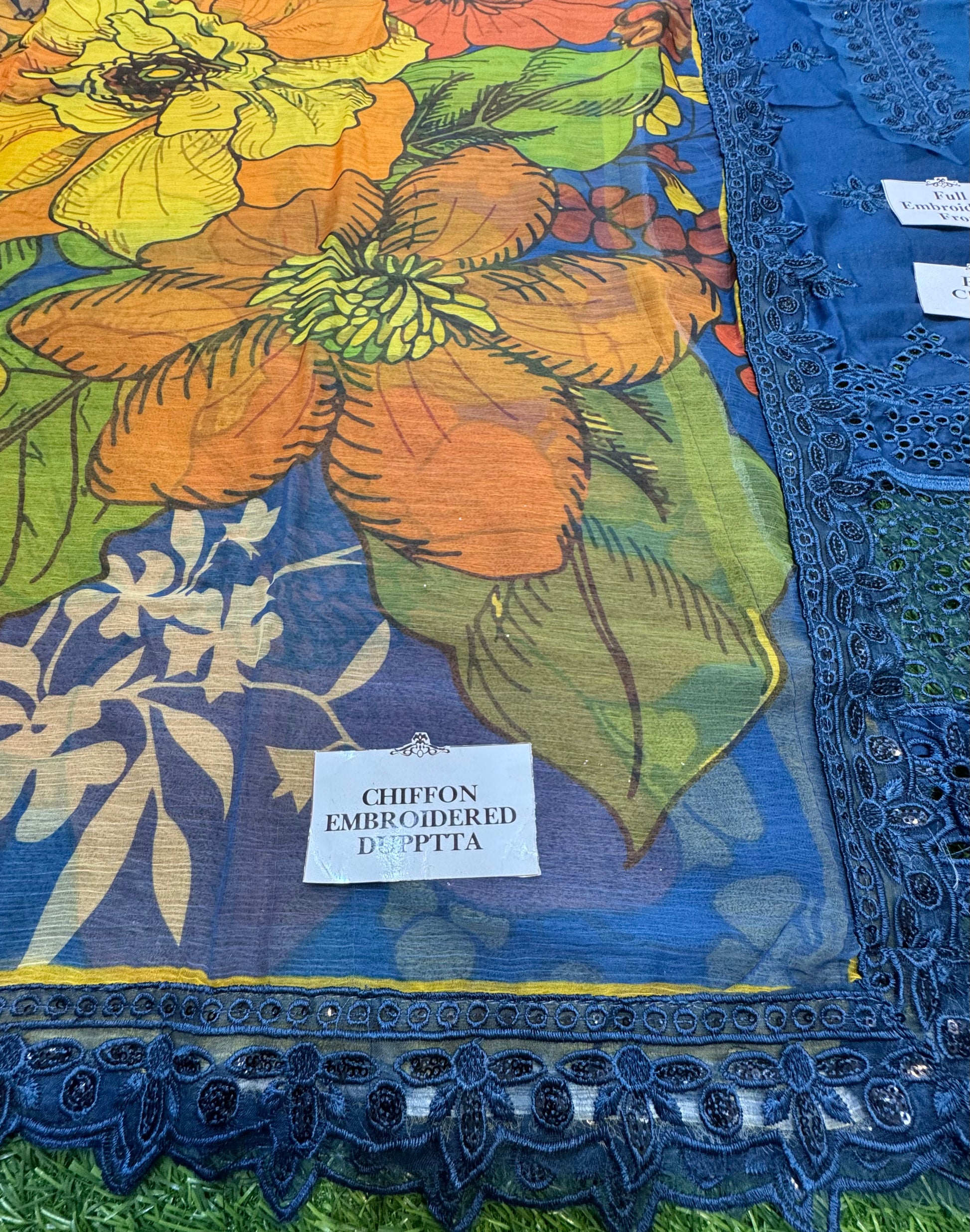 3 Piece Unstitch Cotton Dress With Digital Printed Dupatta- nz-403 - NZ COLLECTION