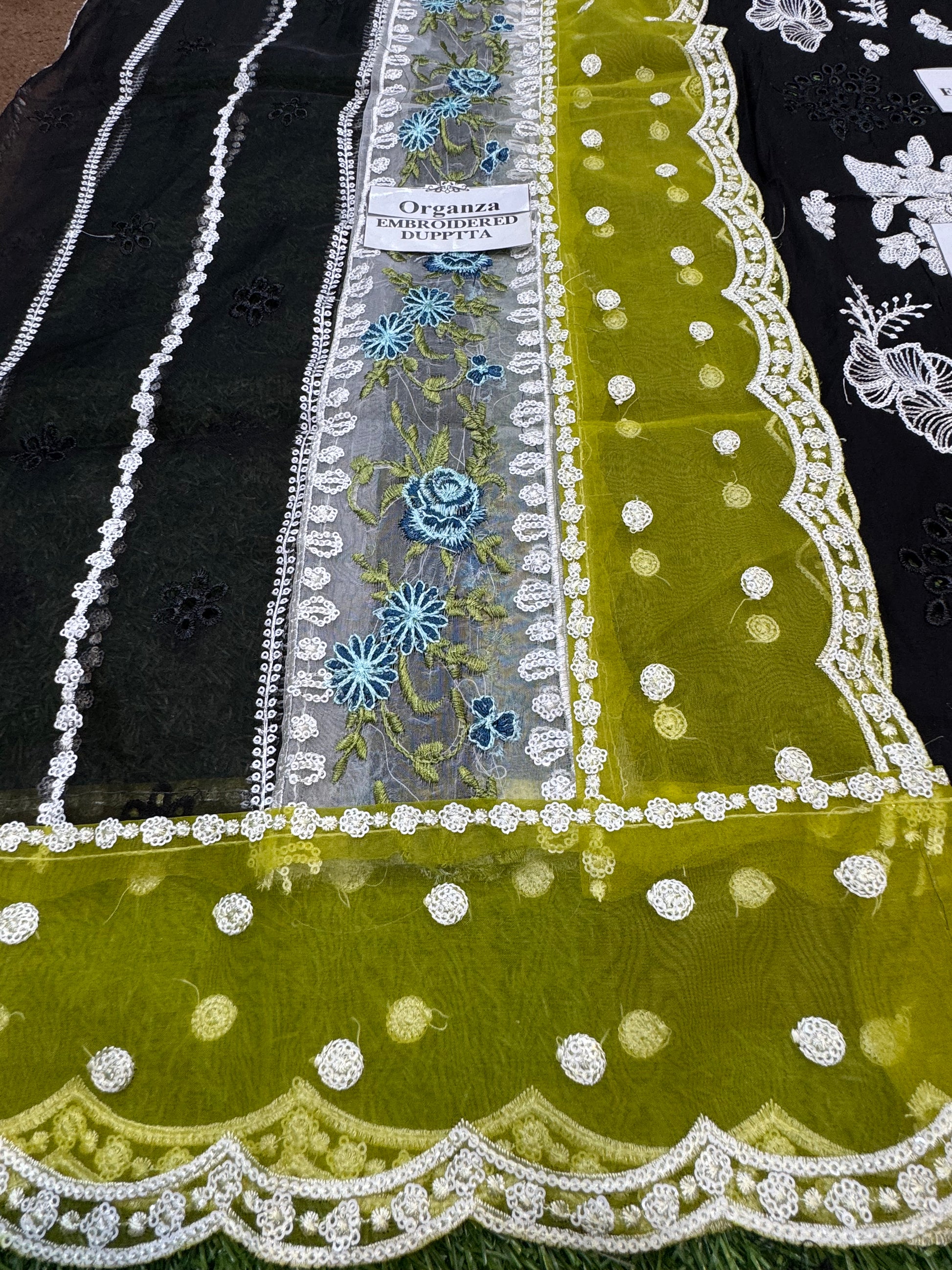 Elegant Summer Unstitched Cotton Suit – 3PC Embroidered Perfection - NZ COLLECTION