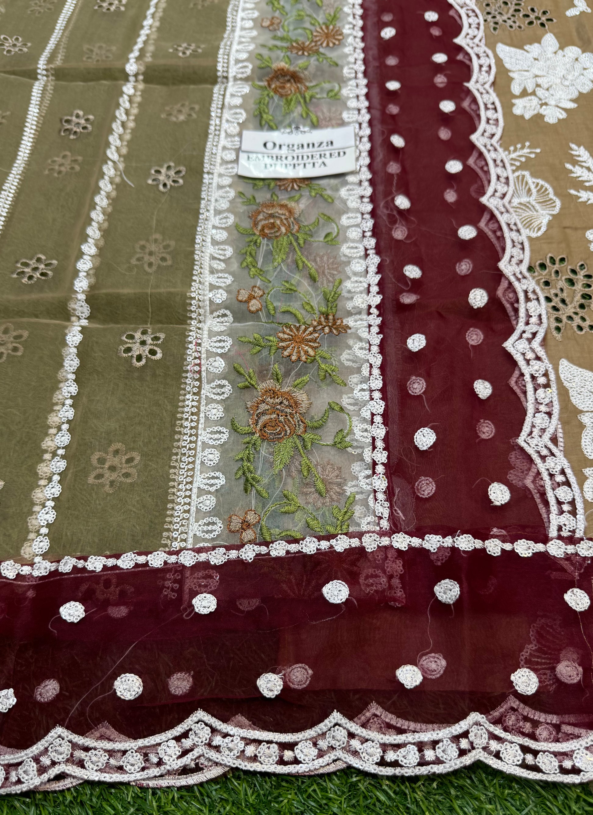 Elegant Summer Unstitched Cotton Suit – 3PC Embroidered Perfection - NZ COLLECTION