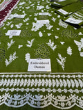 Elegant Summer Unstitched Cotton Suit – 3PC Embroidered Perfection - NZ COLLECTION