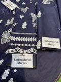 Elegant Summer Unstitched Cotton Suit – 3PC Embroidered Perfection - NZ COLLECTION