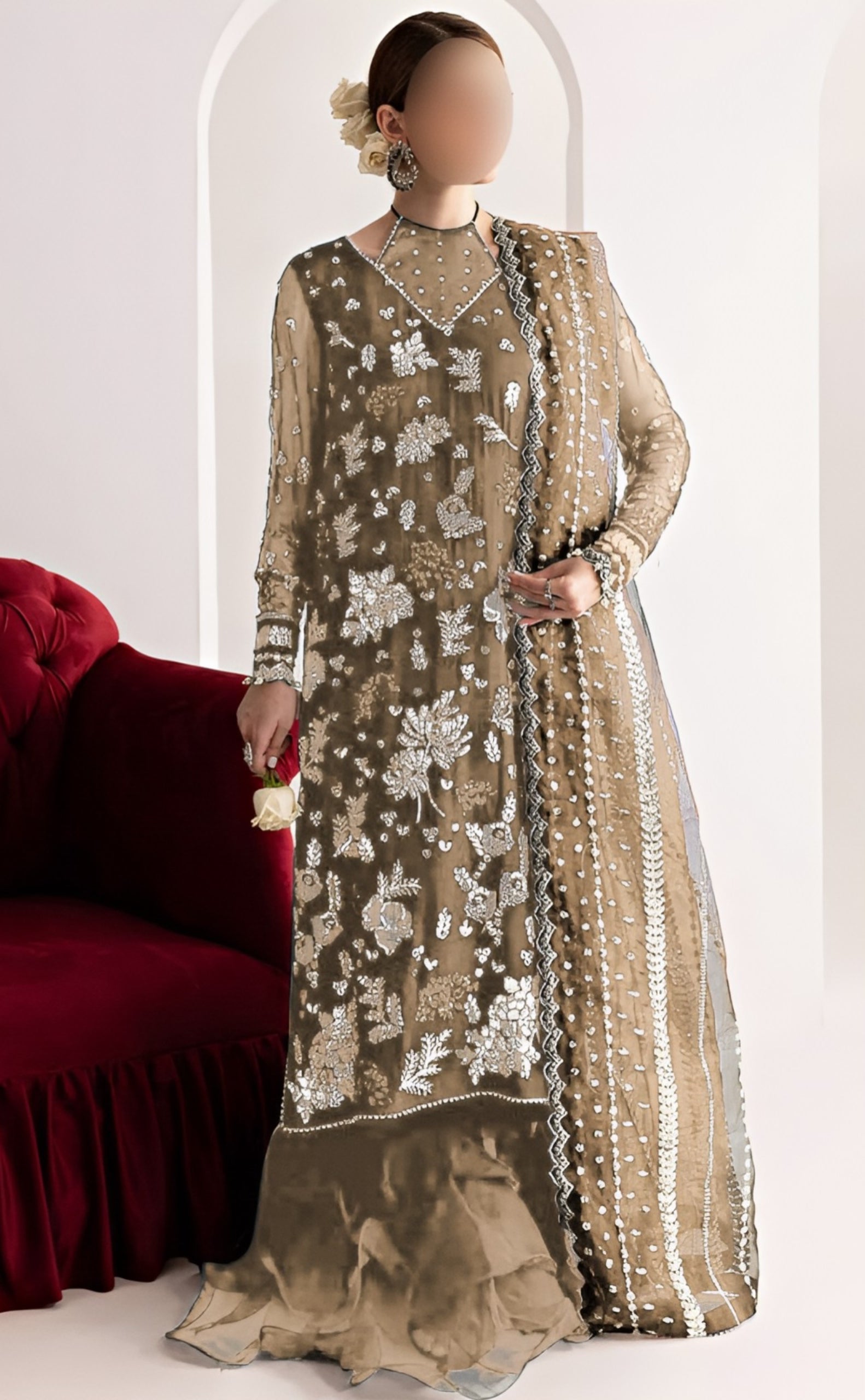 Elegant Summer Unstitched Cotton Suit – 3PC Embroidered Perfection - NZ COLLECTION
