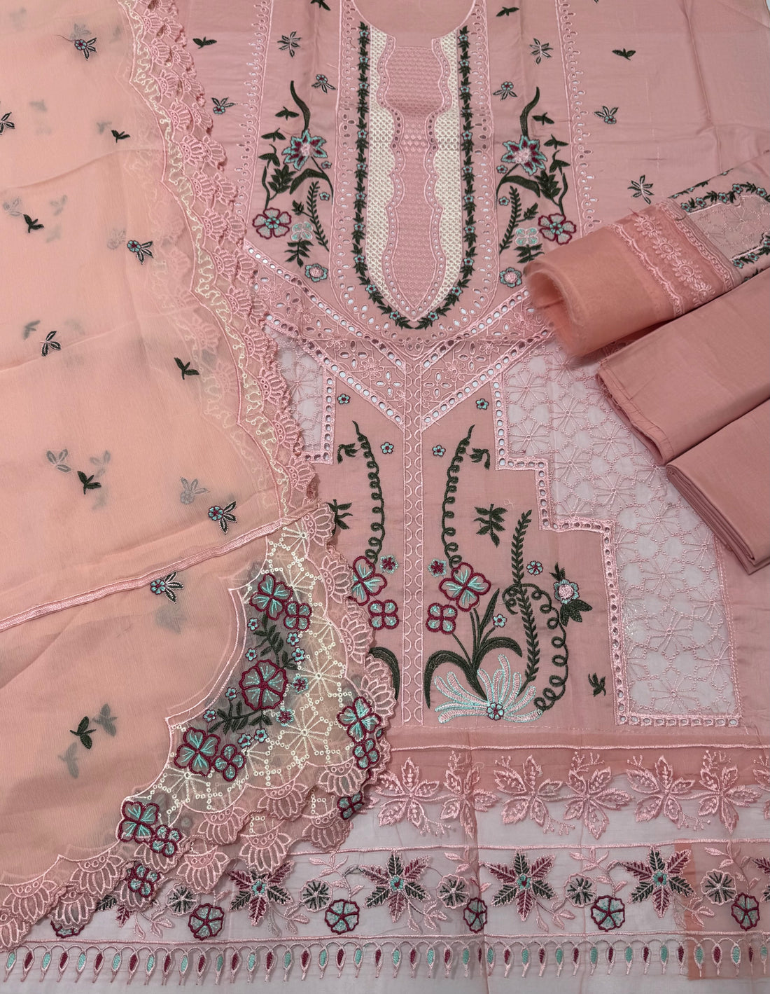 Akbar Aslam 3pcs Unstitch Dress
