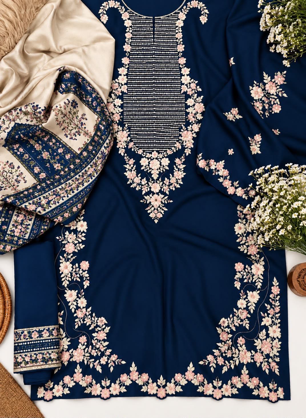 Ethnc Viral 2pcs Navy Blue