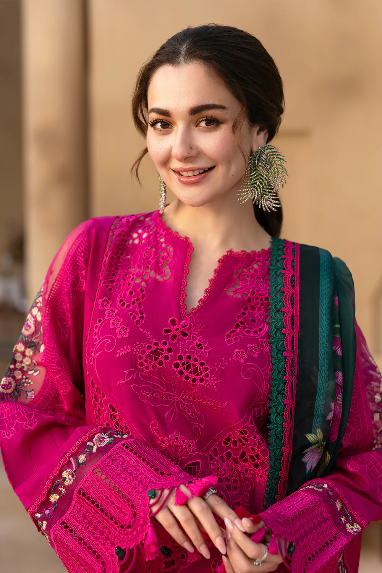 Viral Saria Rizwan Lawn Dress With Ready To Wear Dupatta