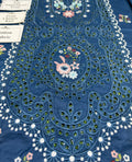 Elegant Summer Unstitched Cotton Suit – 3PC Embroidered Perfection - nz-330 - NZ COLLECTION