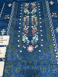 Elegant Summer Unstitched Cotton Suit – 3PC Embroidered Perfection - nz-330 - NZ COLLECTION