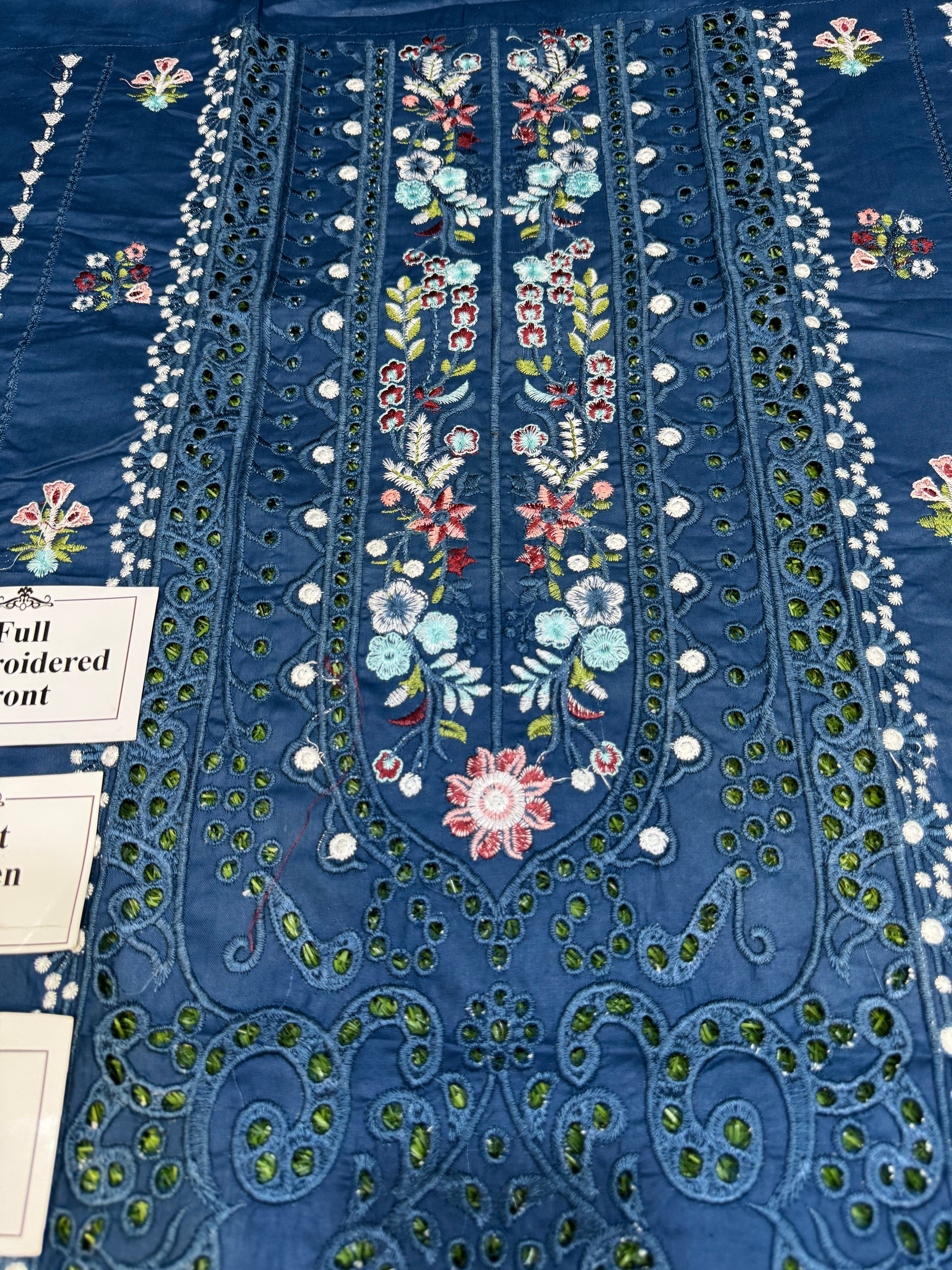 Elegant Summer Unstitched Cotton Suit – 3PC Embroidered Perfection - nz-330 - NZ COLLECTION