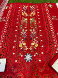 Elegant Summer Unstitched Cotton Suit – 3PC Embroidered Perfection - nz-330 - NZ COLLECTION