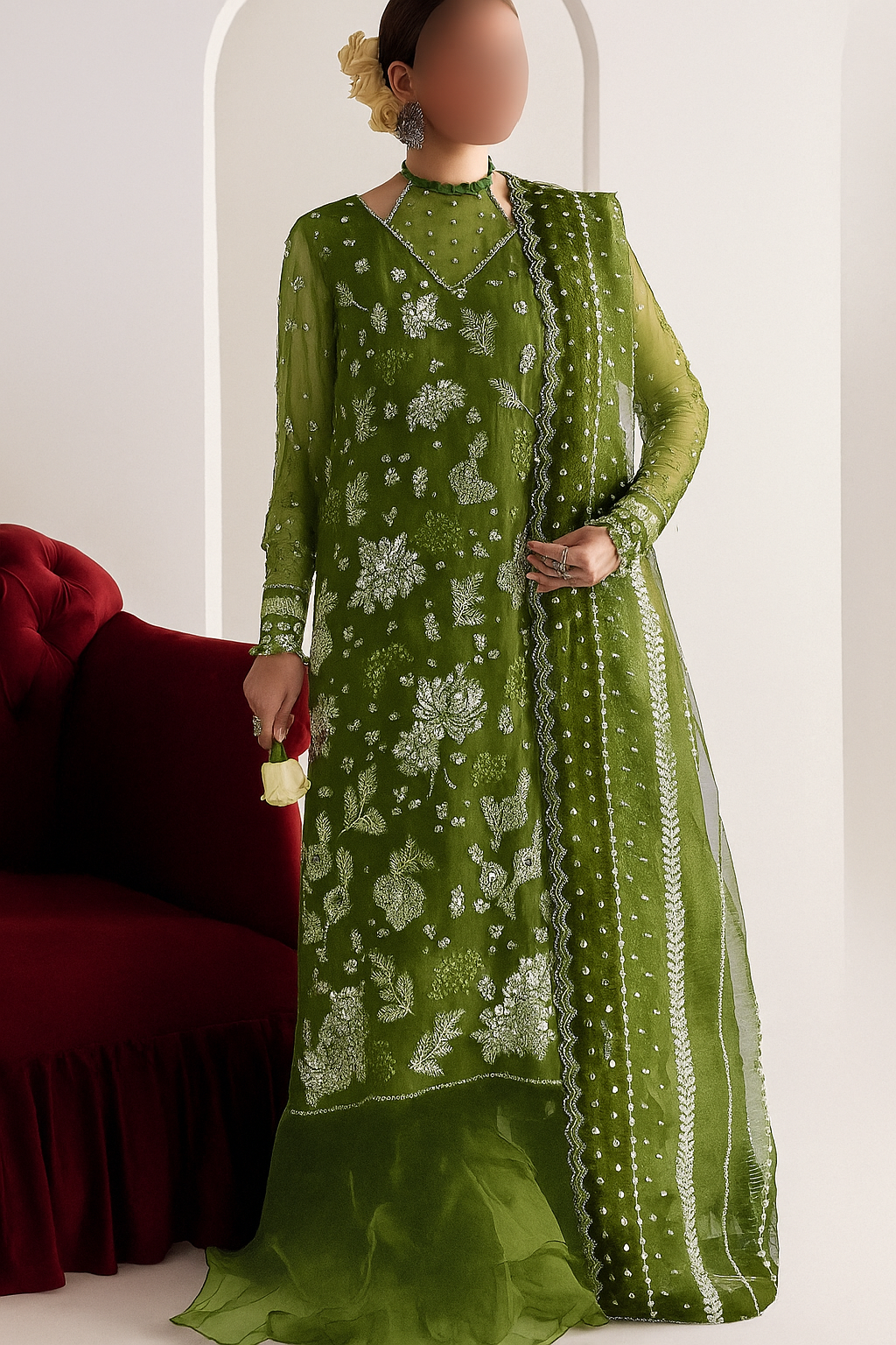 Elegant Summer Unstitched Cotton Suit 3PC Embroidered Perfection - NZ COLLECTION